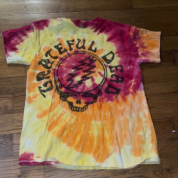 2015 Rare Vtg Grateful Dead 50th Anniversary Tie Dye Shirt M Orange Yellow - Picture 1 of 8
